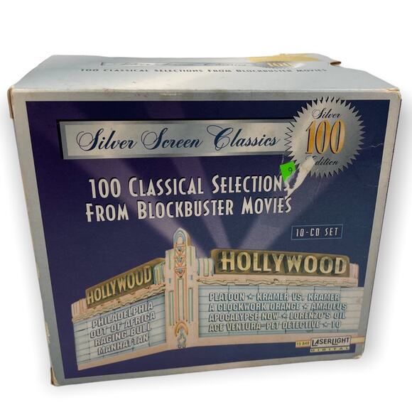 Silver Screen Classics - 10 CDs, 100 Classical Selection from Blockbuster Movies - Picture 1 of 5